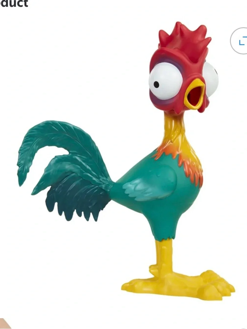 Disney Moana Heihei Vinyl Bird Toy - Green/Red/Yellow